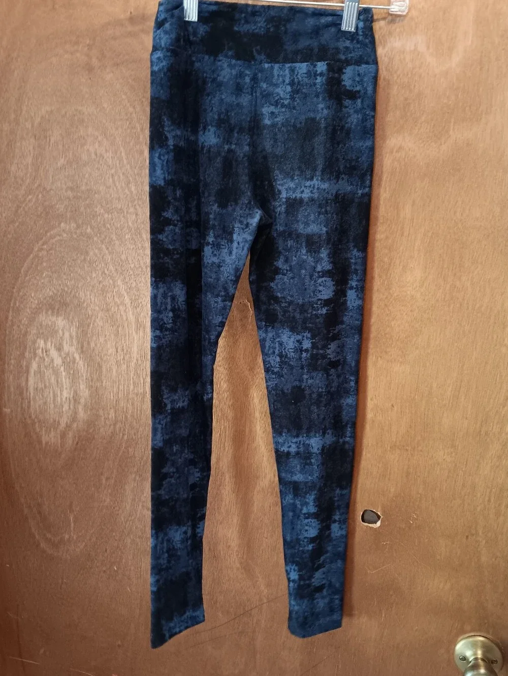 Lularoe Kids Navy Blue Patterned Leggings